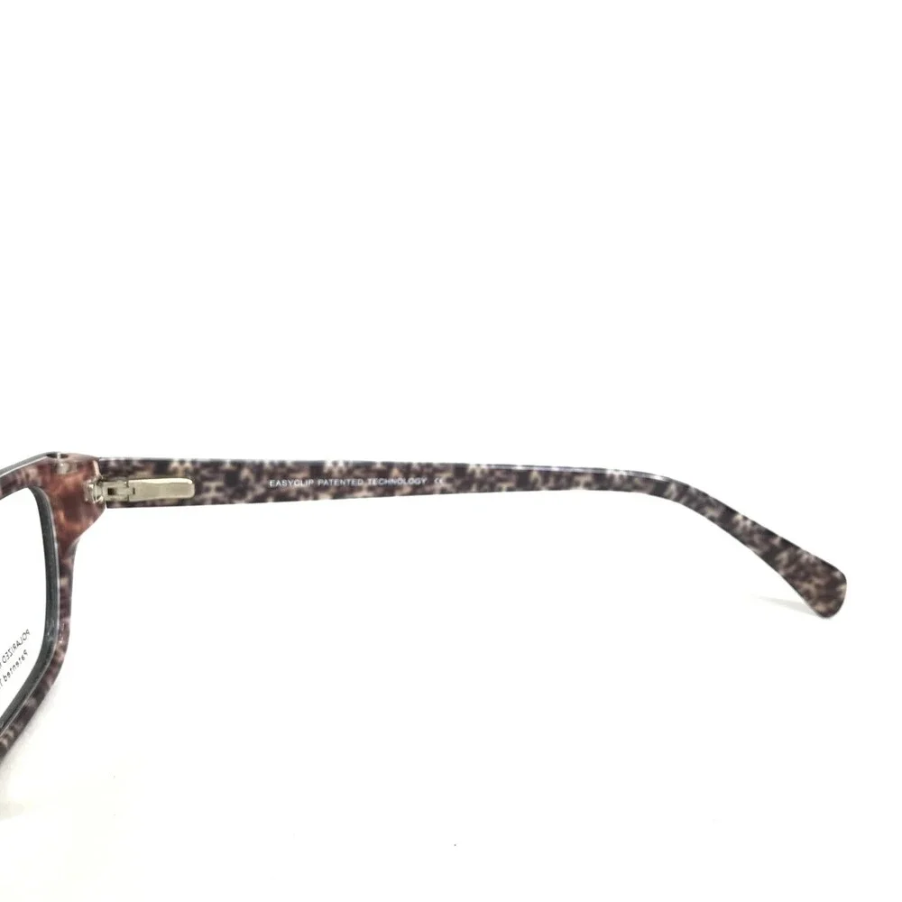 Easy Clip Eyeglasses Frames EC287 BLACK Purple Cat Eye Full Rim 51-16-135